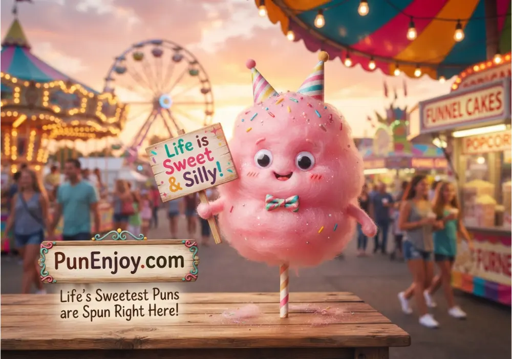 Funny Cotton Candy Puns Captions
