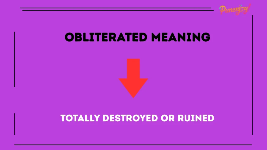 obliterated meaning