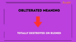 obliterated meaning