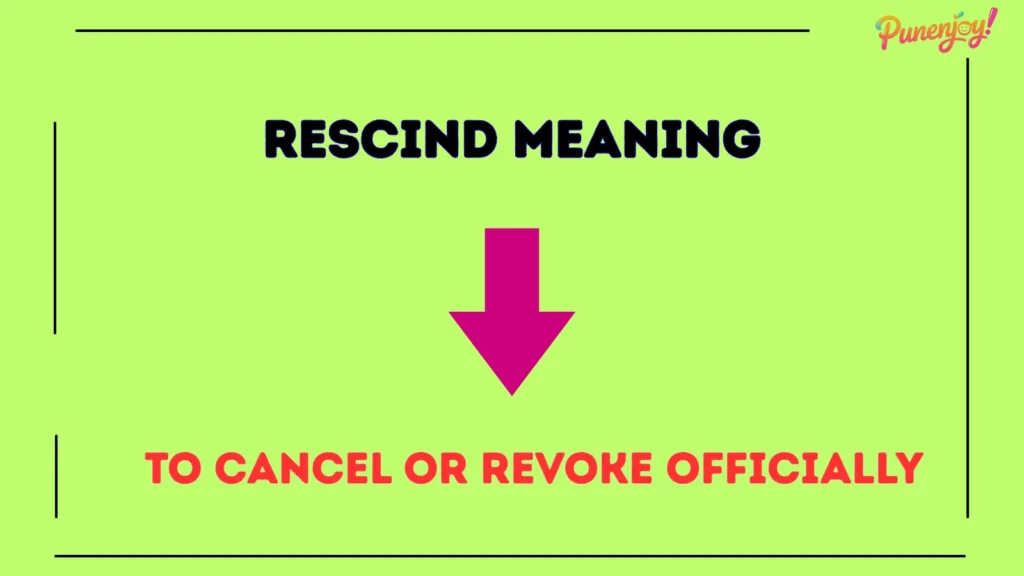 rescind meaning