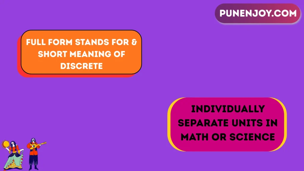 Individually separate units in math or science