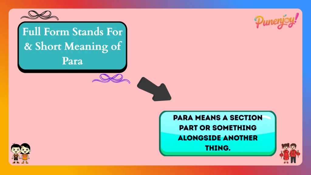 Full Form Stands For & Short Meaning of Para