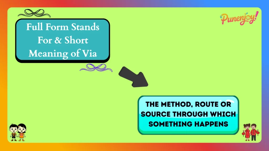 Full Form Stands For & Short Meaning of Via