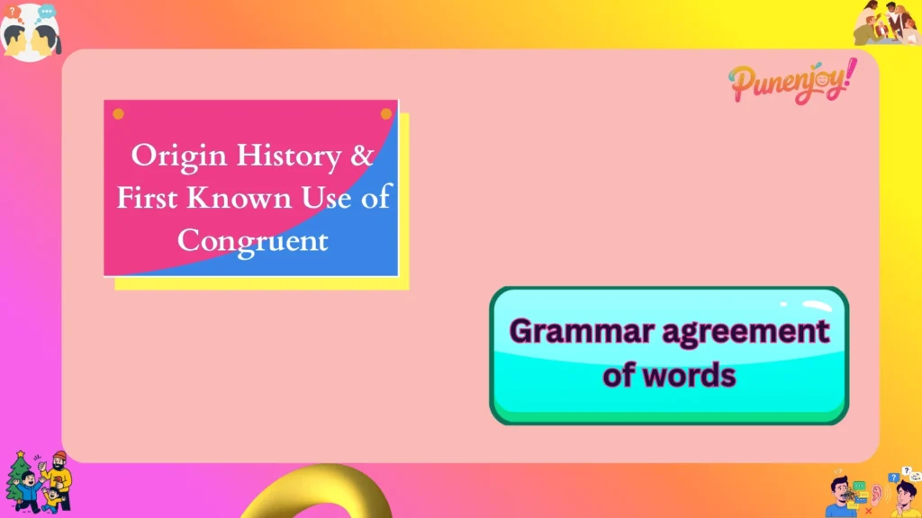 Origin History & First Known Use of Congruent