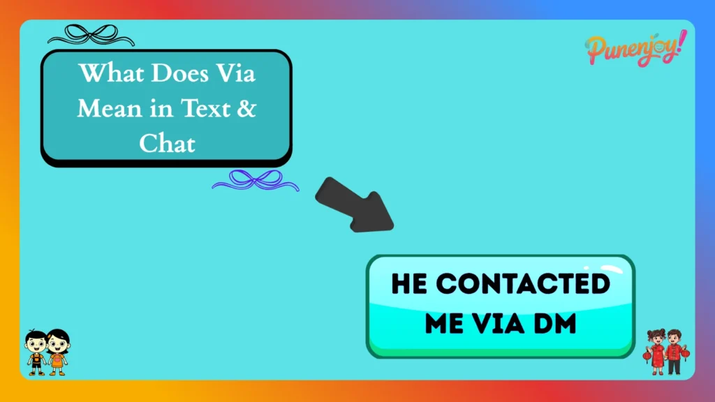 What Does Via Mean in Text & Chat