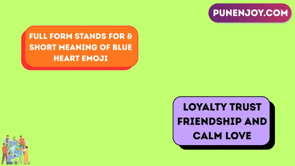 Full Form Stands For & Short Meaning of Blue Heart Emoji