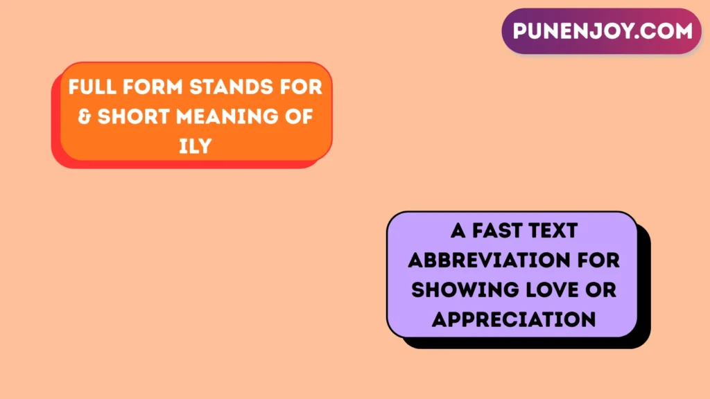 Full Form Stands For & Short Meaning of ILY