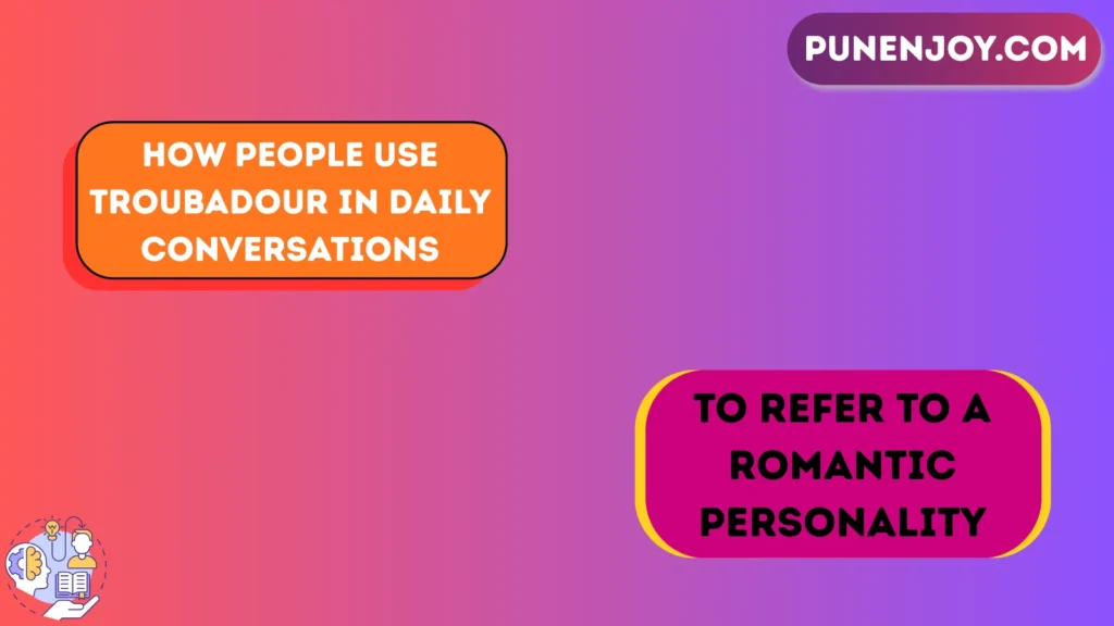 How People Use Troubadour in Daily Conversations