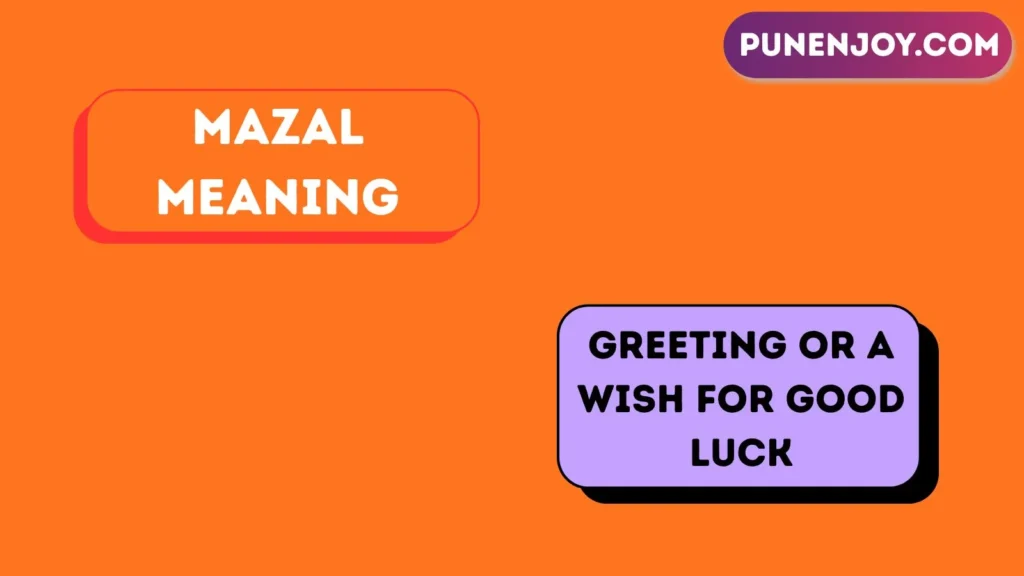 mazal meaning