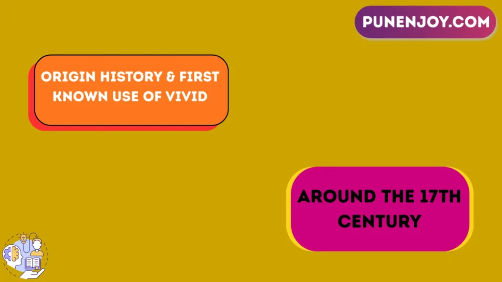 Origin History & First Known Use of Vivid