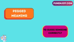 pegged meaning