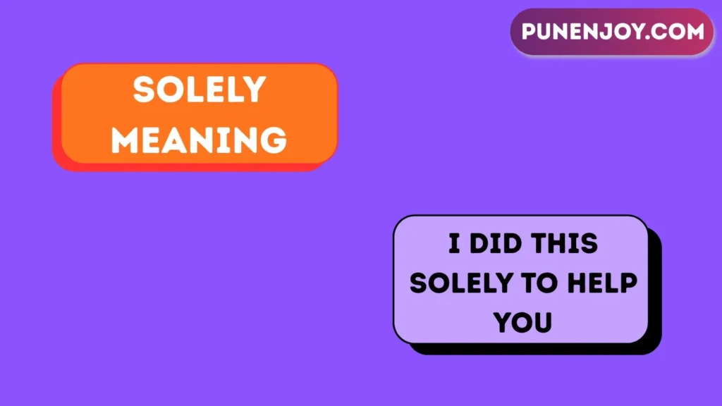 Solely Meaning