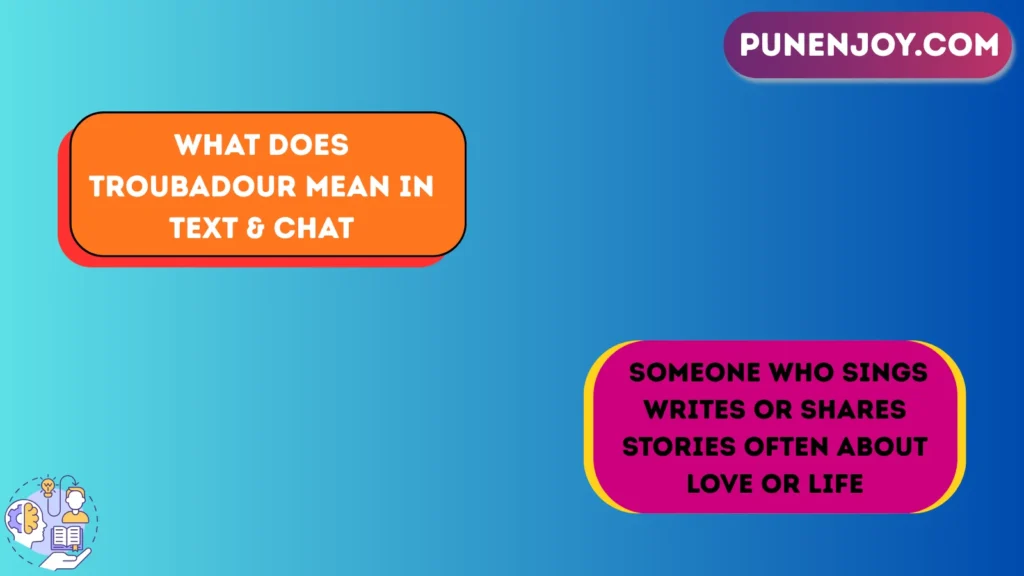 What Does Troubadour Mean in Text & Chat