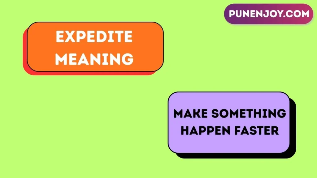 expedite meaning