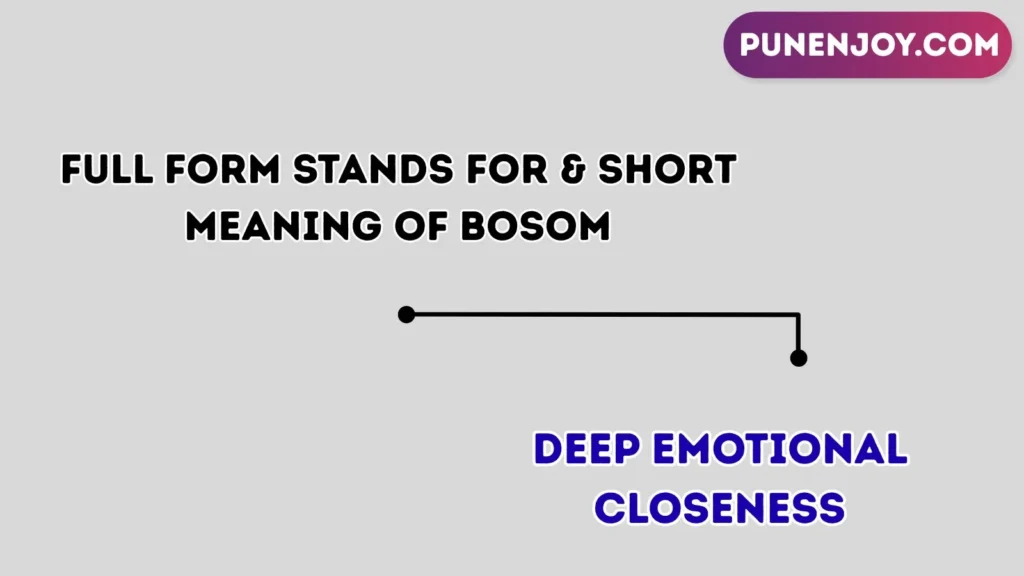 Full Form Stands For & Short Meaning of Bosom