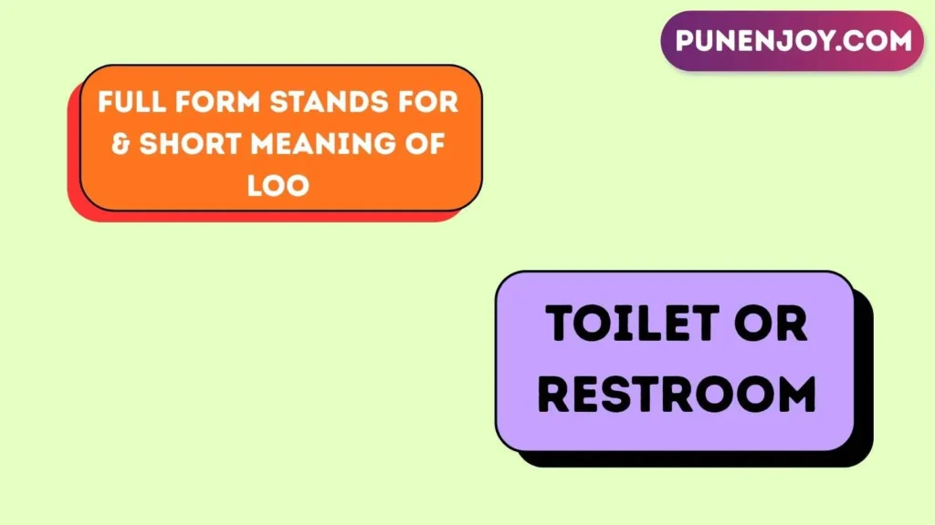 Full Form Stands For & Short Meaning of Loo