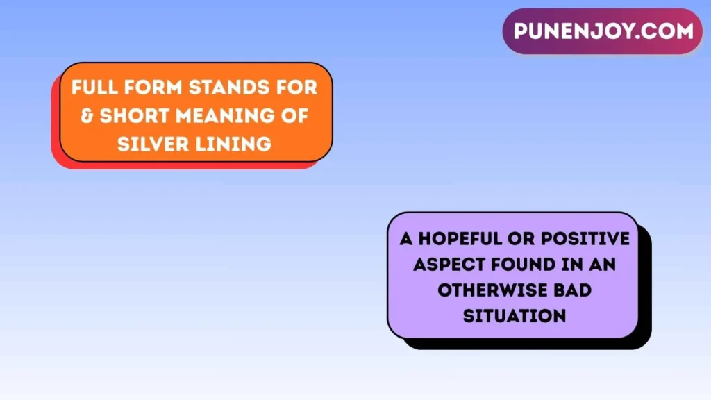 Full Form Stands For & Short Meaning of Silver Lining
