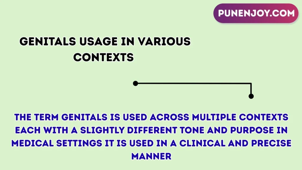 genitals Usage in Various Contexts 