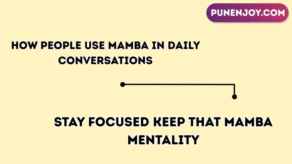 How People Use Mamba in Daily Conversations