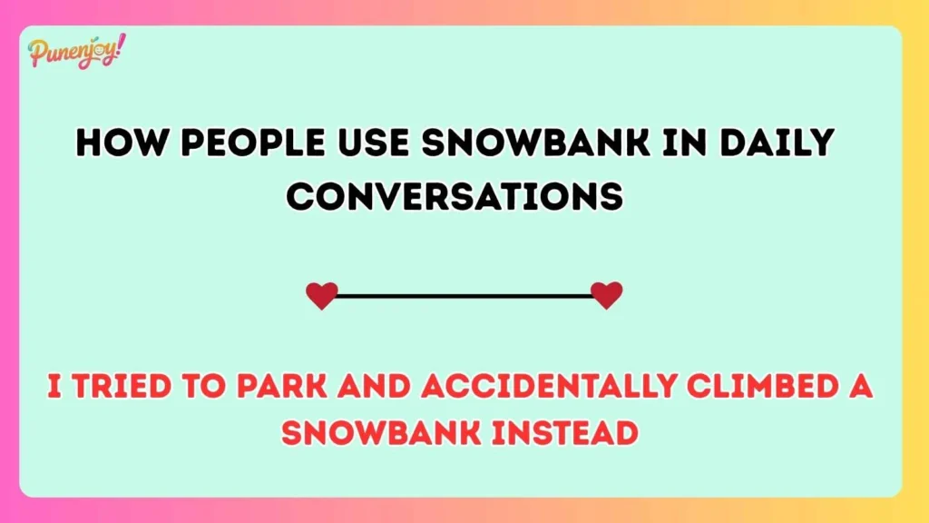 How People Use Snowbank in Daily Conversations