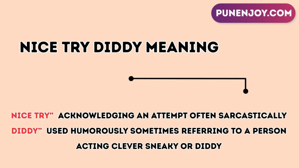 nice try diddy meaning