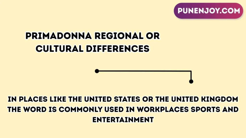 primadonna Regional or Cultural Differences