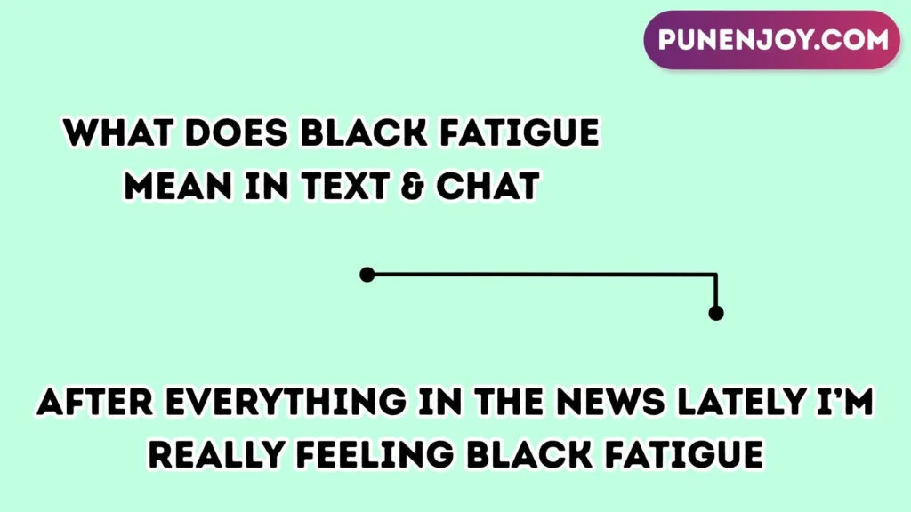 What Does Black Fatigue Mean in Text & Chat