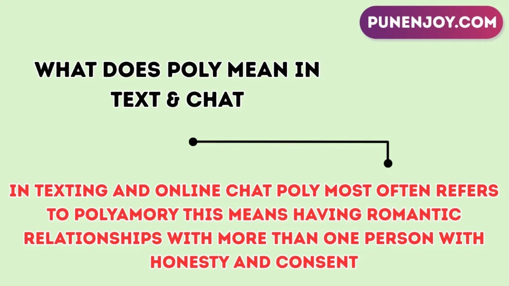What Does Poly Mean in Text & Chat