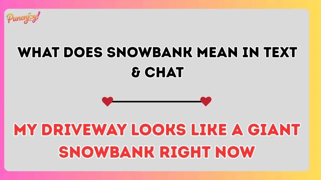 What Does Snowbank Mean in Text & Chat