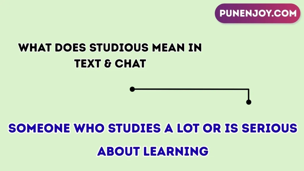 What Does Studious Mean in Text & Chat
