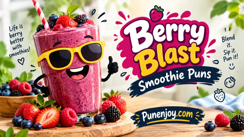 Berry Blast Smoothie Puns