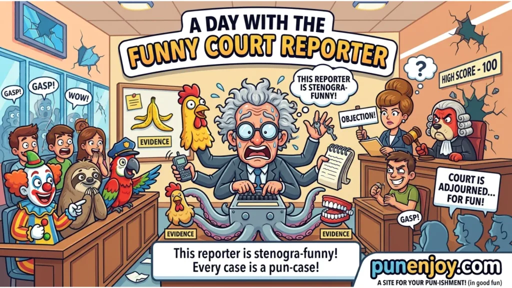 Funny Court Reporter Puns Captions