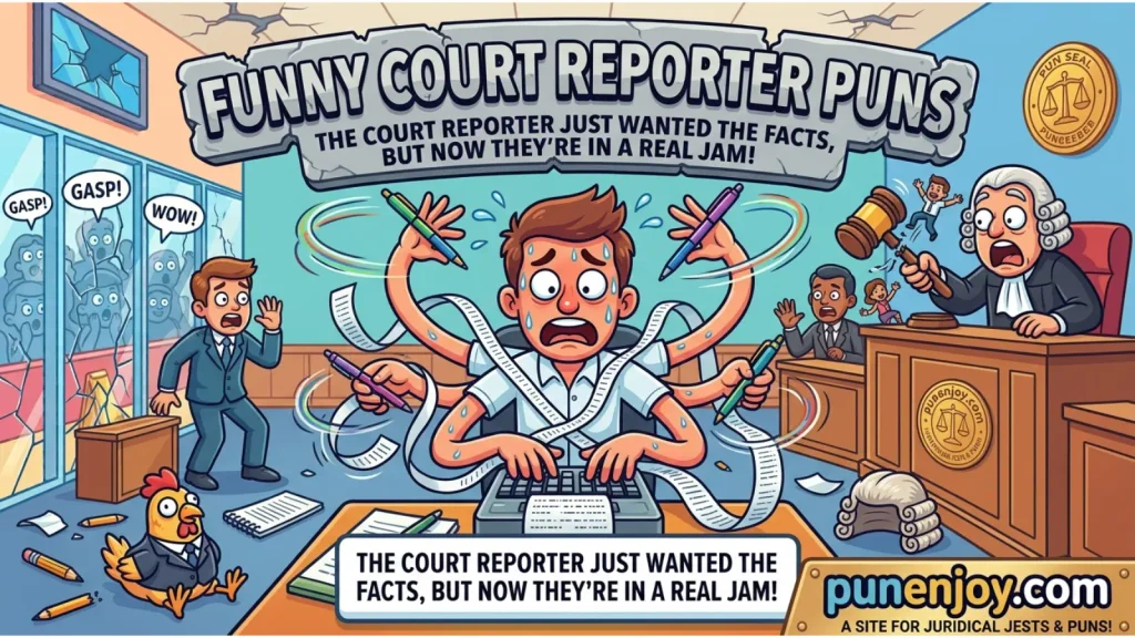 Funny Court Reporter Puns One Liners