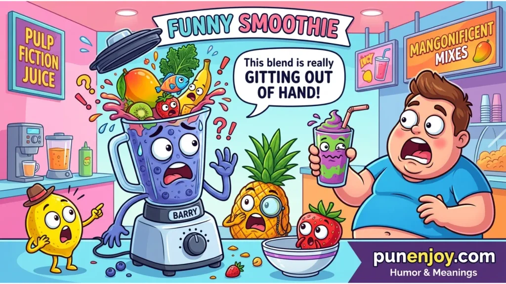 Funny Smoothie Puns Captions