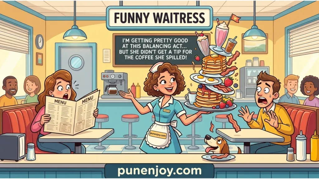 Funny Waitress Puns Captions