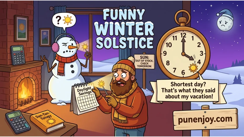 Funny Winter Solstice Puns Captions