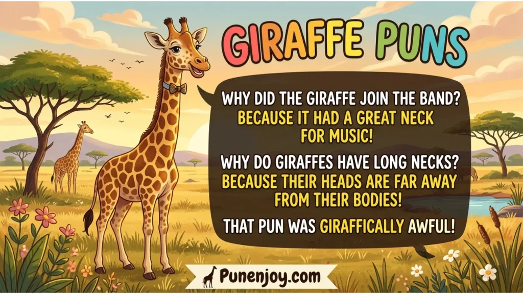 Giraffe Puns