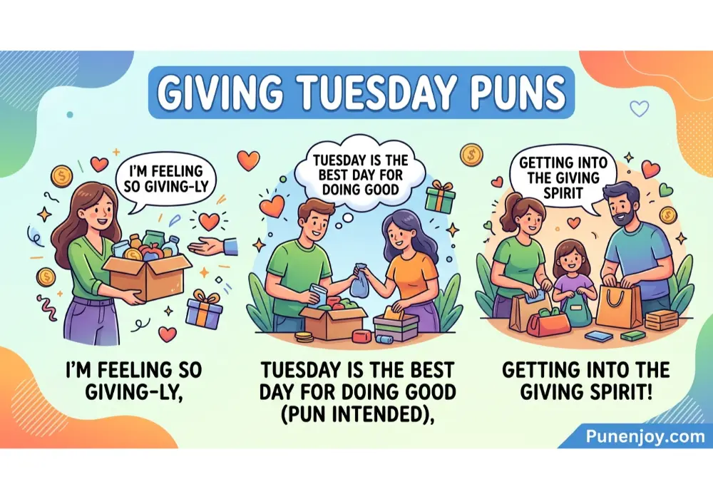Giving Tuesday Puns