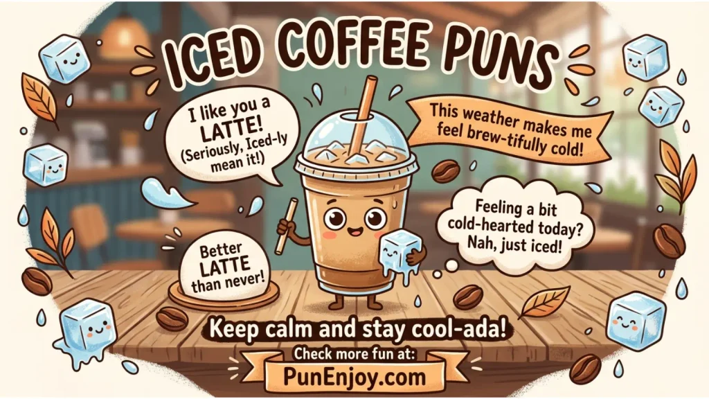 Iced Coffee Puns
