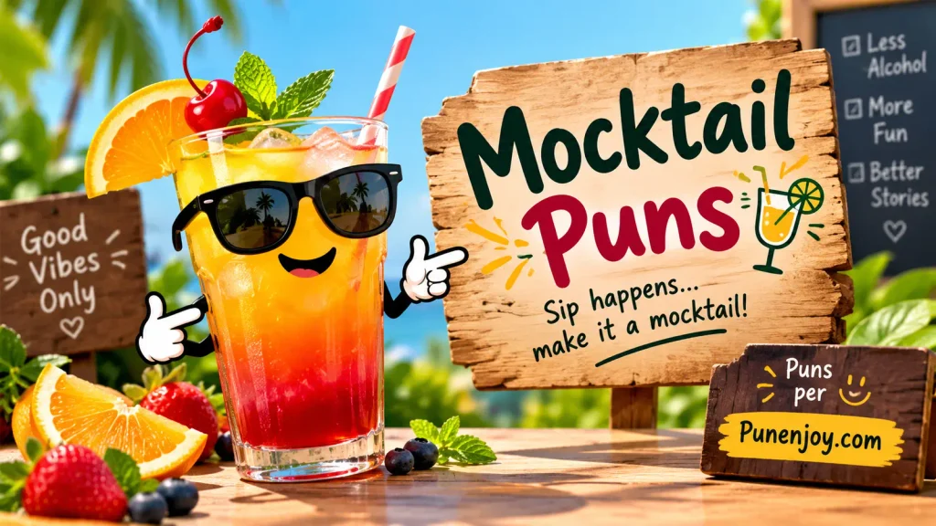 Mocktail Puns