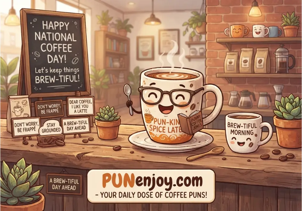 National Coffee Day Puns