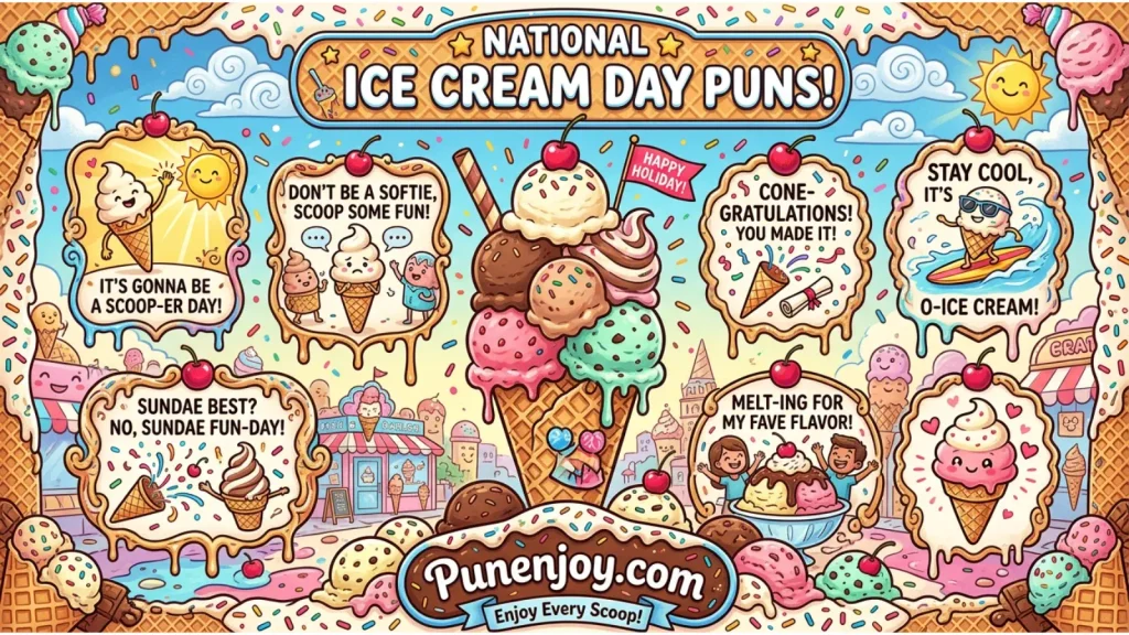 National Ice Cream Day Puns