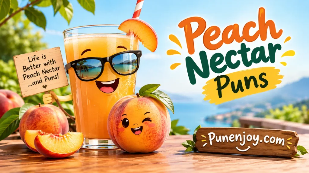 Peach Nectar Puns