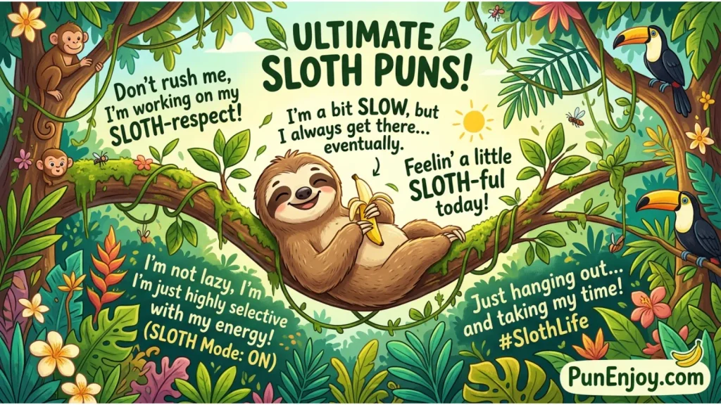 Sloth Puns